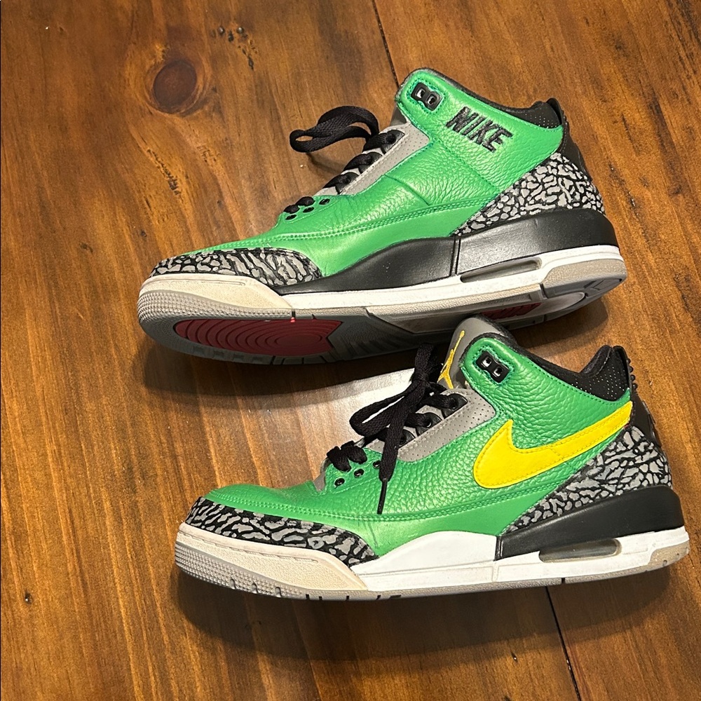 Nike Jordan 3 Tinker Hatfield NRG Custom Painted Basketball Shoes - Picture 1 of 7